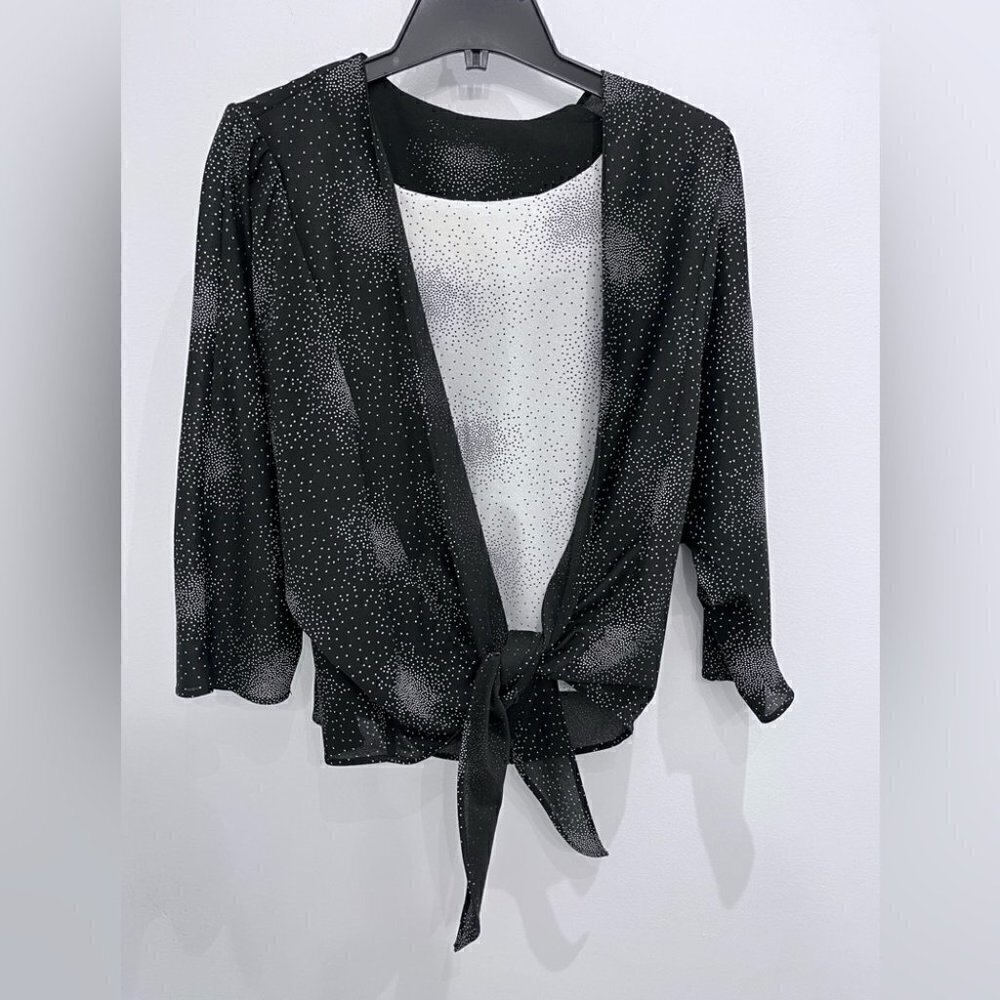 Vintage handmade shirt black and white